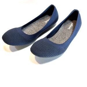 NEW Allbirds Size 8 Tree Breezers Navy Blue Flats Comfort Shoes Ballet Flats